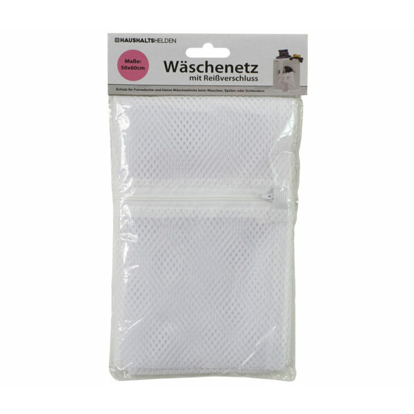 Waszak voor kwetsbare kleding wasgoed/waszak - wit - large size - 50 x 60 cm