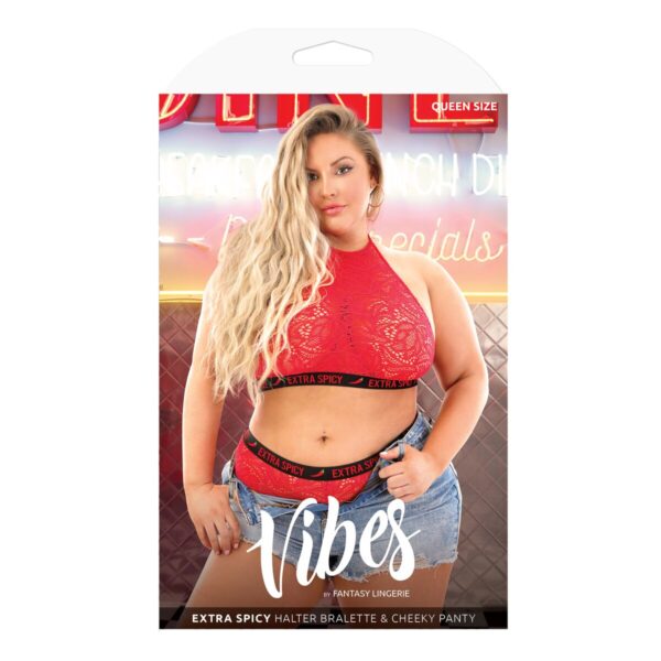 Ondergoed Set Fantasy Lingerie Rood (Queen size) (Queen)