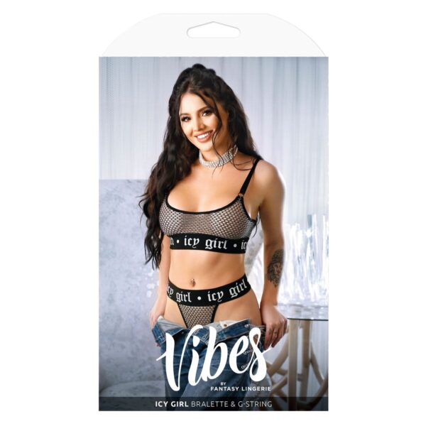 Ondergoed Set Fantasy Lingerie Zwart (M/L)