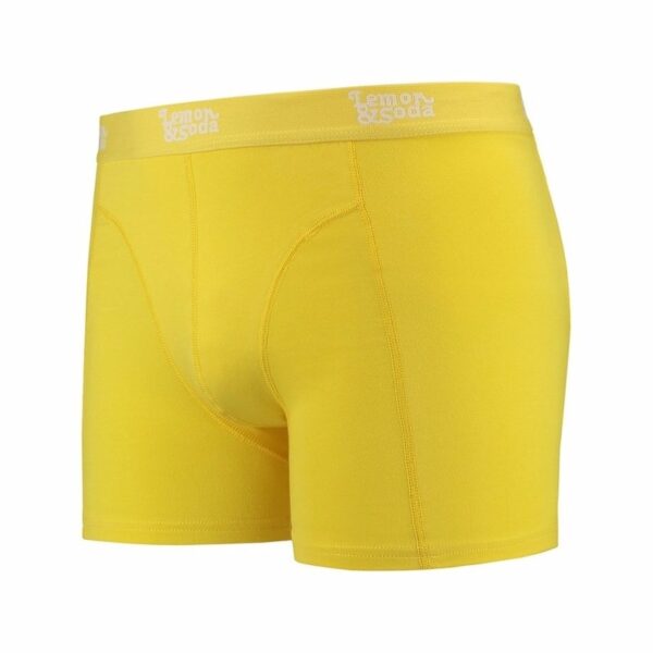 Stretch boxershort fel geel Lemon and Soda voor heren