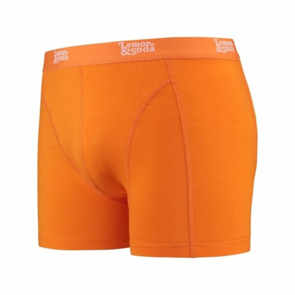 Mannen boxer oranje gekleurd katoen Lemon and Soda