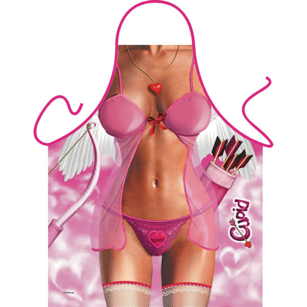 Carnaval verkleed keuken of bbq schort - Sexy Cupido Woman - Dames -