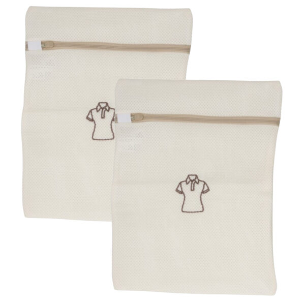 Gerimport waszakken Iris - 2x - 29 x 37 cm - voor delicaat wasgoed - lingerie/bh waszak