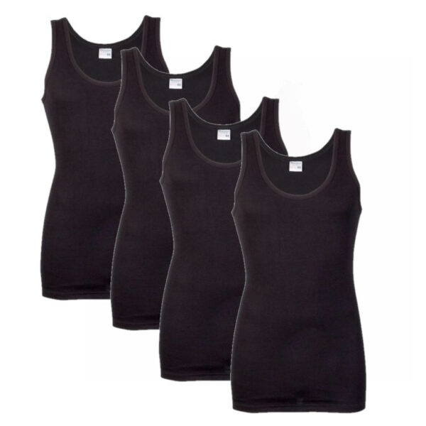 Set van 5x stuks grote maten ondergoed Beeren heren hemd zwart, maat: 4XL