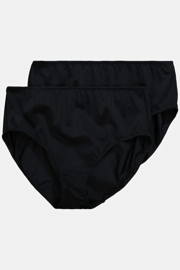 Grote Maten Slips, Dames, zwart, Maat: 50/52, Katoen/Synthetische vezels/Elastaan, Ulla Popken