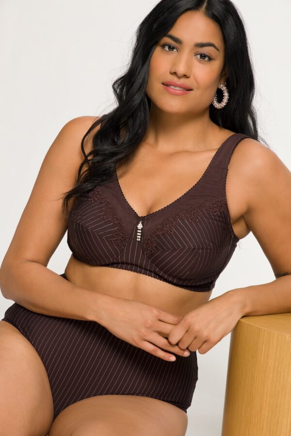Grote Maten comfortbeha, Dames, bruin, Maat: 95F, Synthetische vezels/Katoen, Ulla Popken