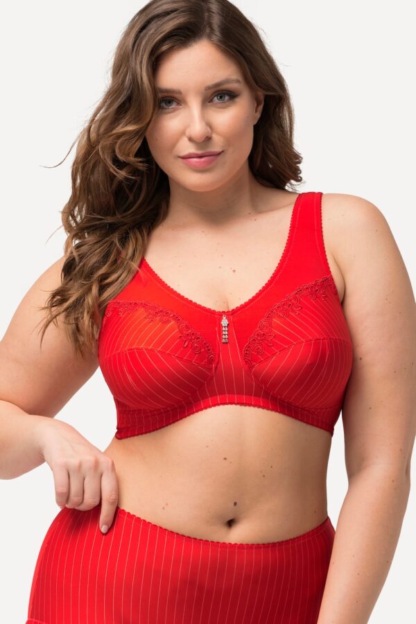 Grote Maten Steun beha, Dames, rood, Maat: 110F, Synthetische vezels/Katoen, Ulla Popken