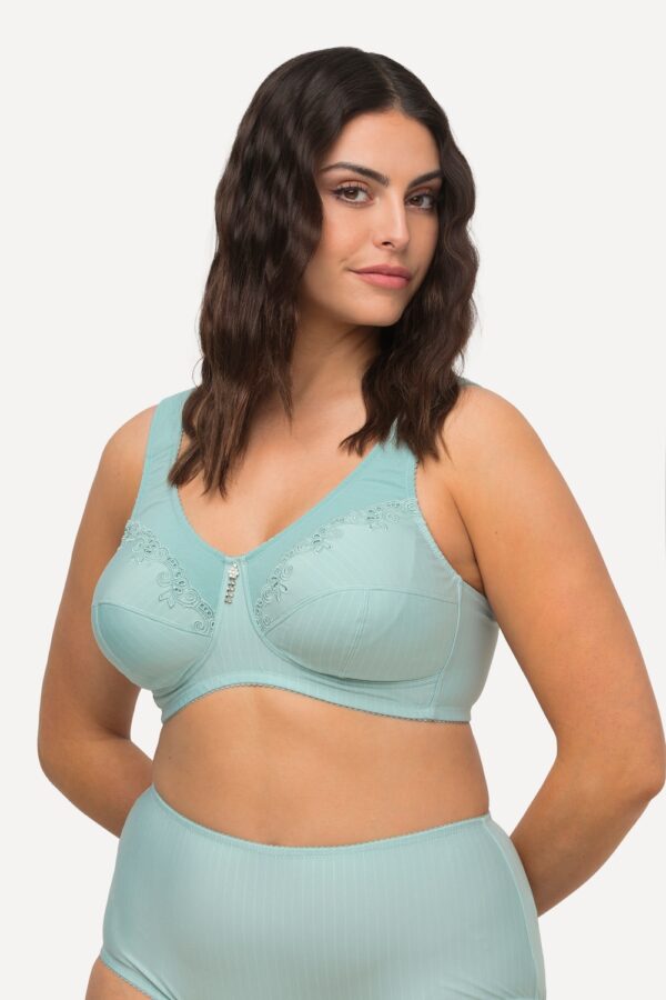 Grote Maten Steun beha, Dames, turquoise, Maat: 115E, Synthetische vezels/Katoen, Ulla Popken