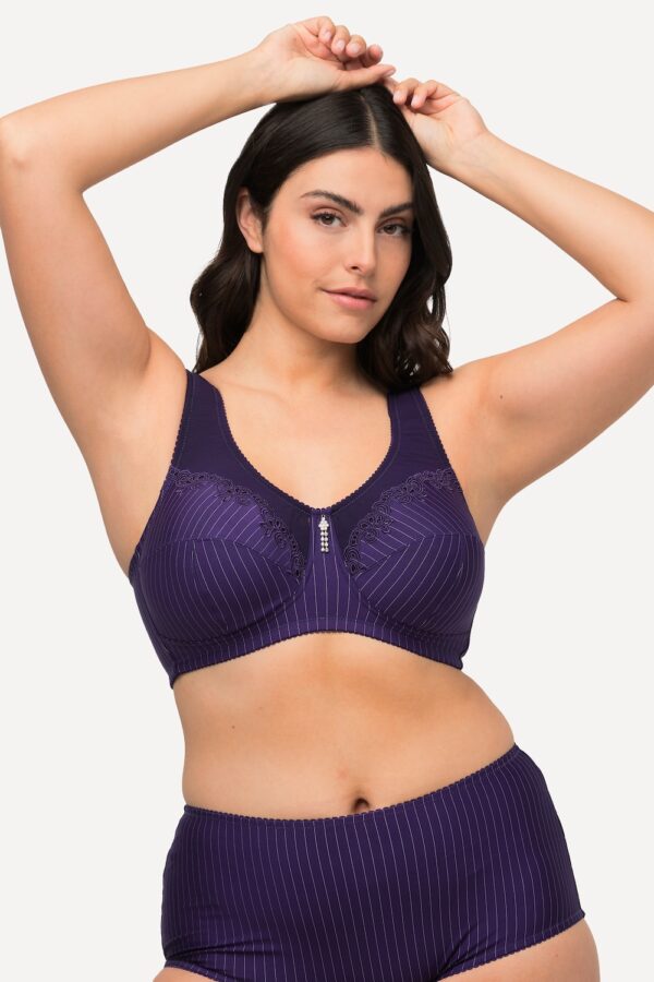 Grote Maten Steun beha, Dames, blauw, Maat: 95E, Synthetische vezels/Katoen, Ulla Popken