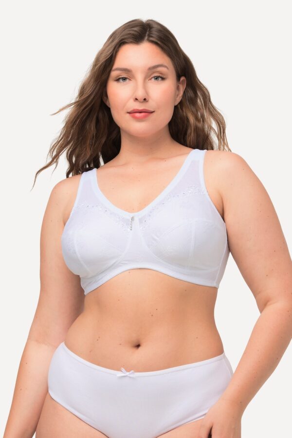 Grote Maten Kelly steun beha, Dames, wit, Maat: 110C, Synthetische vezels/Katoen/Polyester, Ulla Popken