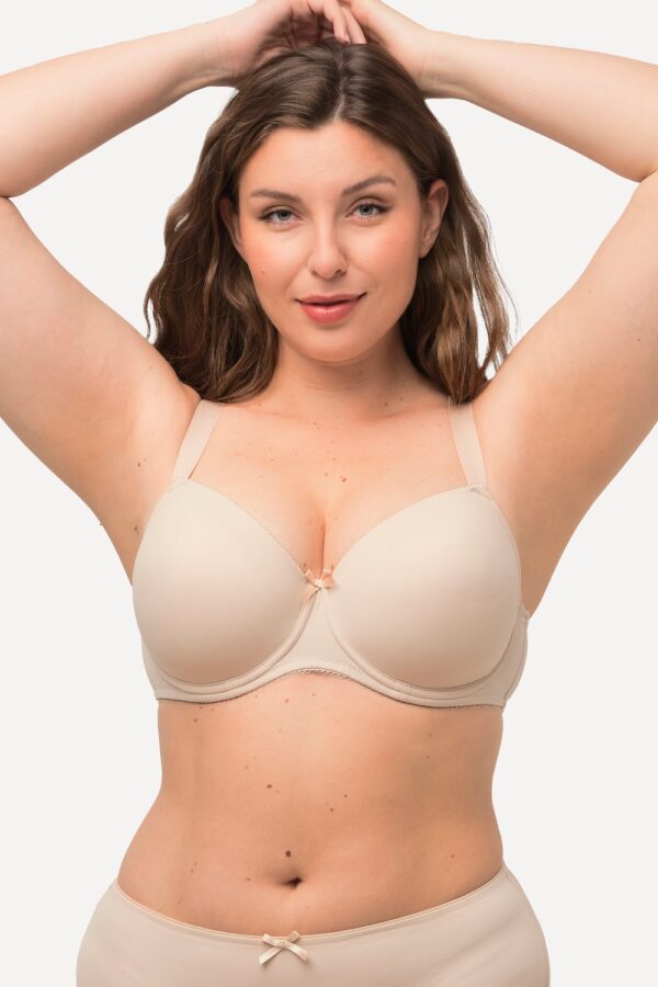 Grote Maten Beugel BH, Dames, beige, Maat: 110B, Synthetische vezels/Elastaan, Ulla Popken