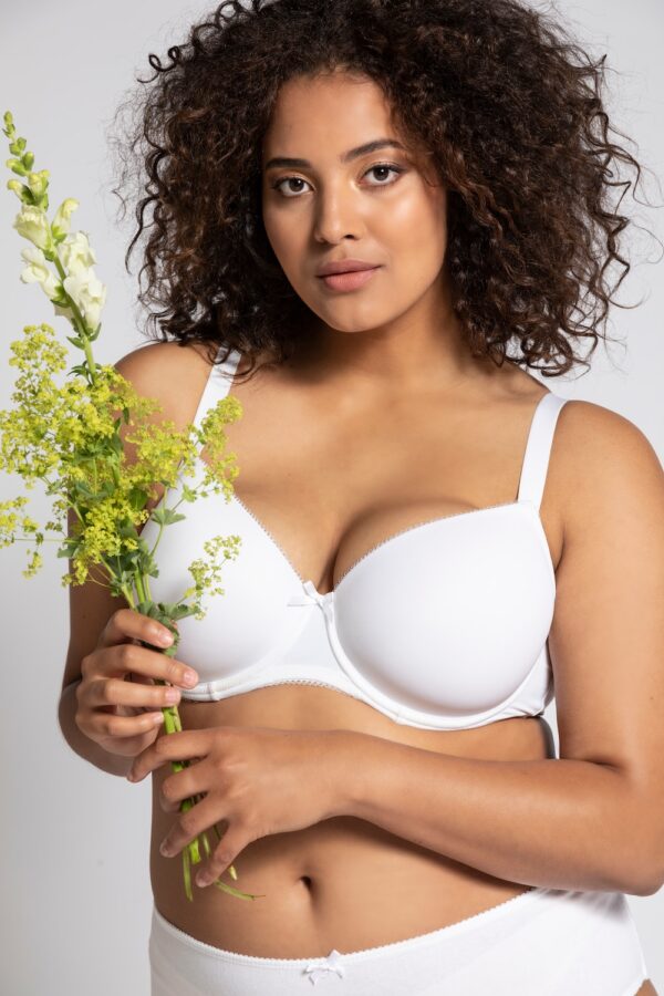 Grote Maten beugelbeha Larissa, Dames, wit, Maat: 85C, Synthetische vezels/Elastaan, Ulla Popken