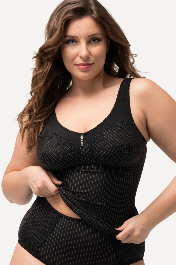 Grote Maten Bodyforming-hemd, Dames, zwart, Maat: 90C, Synthetische vezels/Elastaan, Ulla Popken