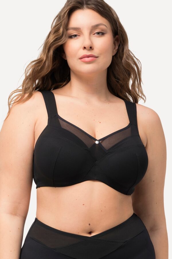 Grote Maten Beugel BH, Dames, zwart, Maat: 115D, Synthetische vezels/Elastaan, Ulla Popken