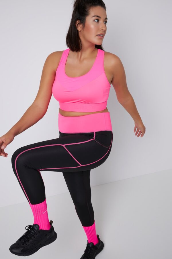 Grote Maten sportbeha, Dames, roze, Maat: 50/52, Synthetische vezels/Polyester/Elastaan, Studio Untold