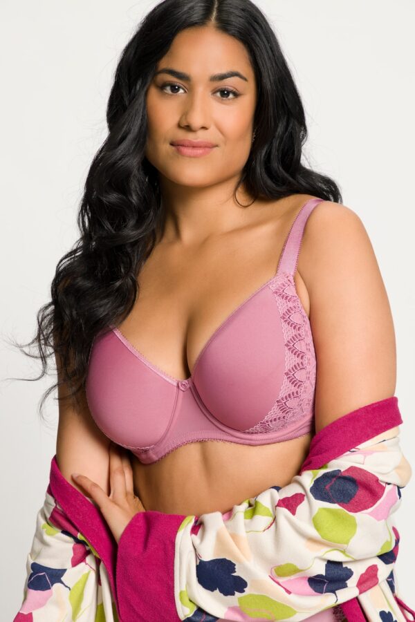 Grote Maten beugelbeha Zoe, Dames, roze, Maat: 85B, Synthetische vezels/Elastaan, Ulla Popken