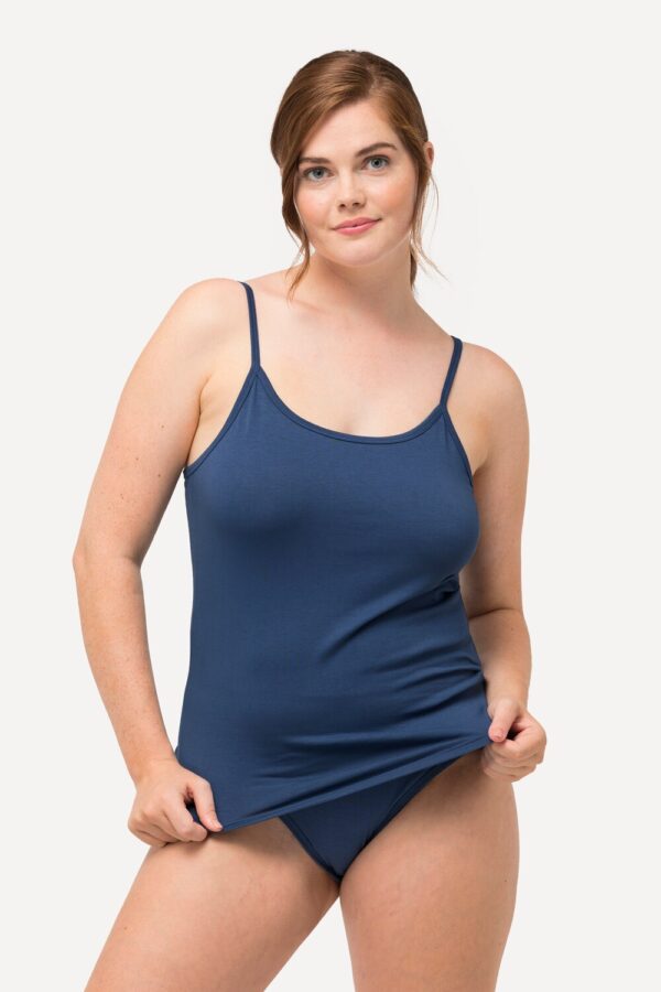 Grote Maten Hemd, Dames, blauw, Maat: 50/52, Katoen, Ulla Popken