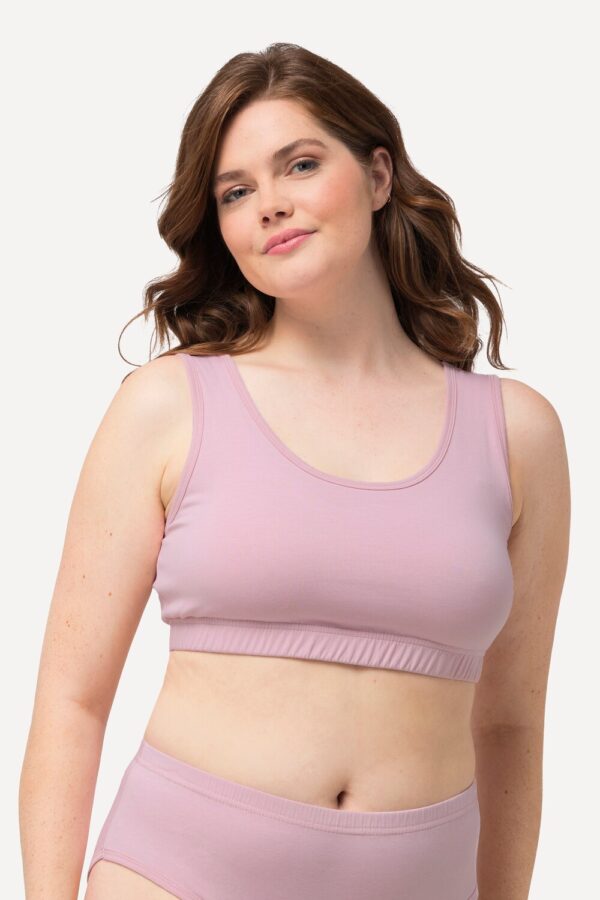 Grote Maten Bustier, Dames, roze, Maat: 42/44, Katoen, Ulla Popken