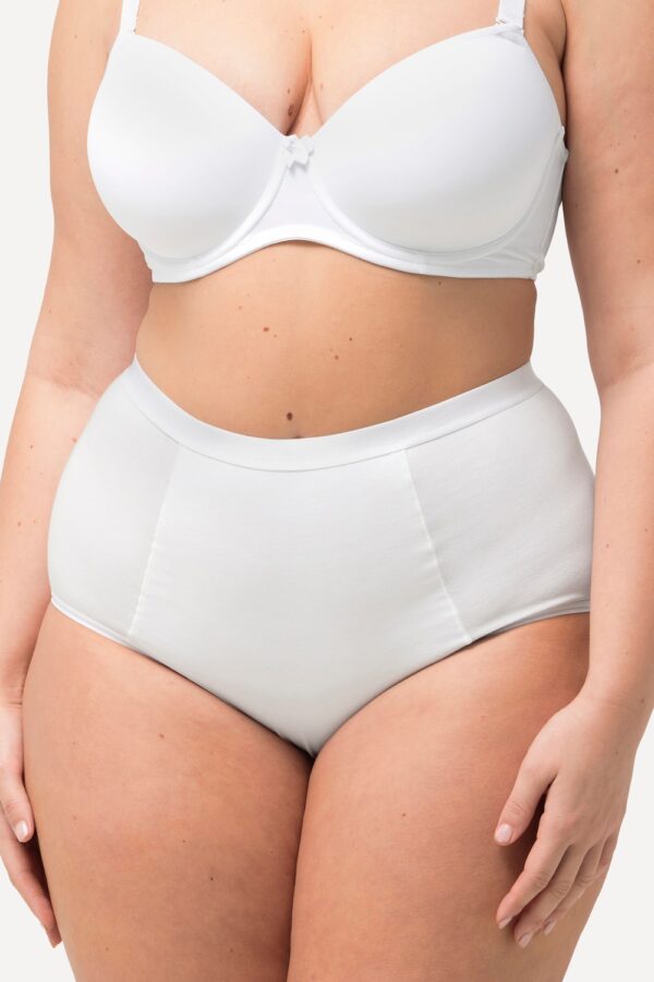 Grote Maten Bodyforming-tailleslip, Dames, wit, Maat: 58/60, Katoen, Ulla Popken