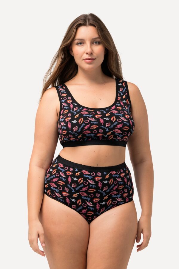 Grote Maten Bustier, Dames, roze, Maat: 46/48, Katoen, Ulla Popken