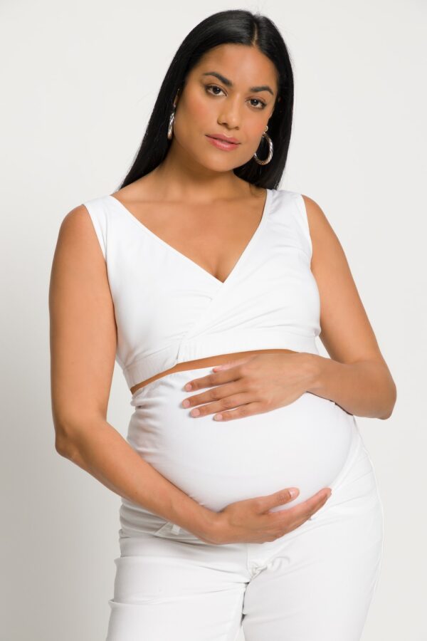 Grote Maten Bellieva borstvoedings-bustier, Dames, wit, Maat: 54/56, Katoen, Ulla Popken