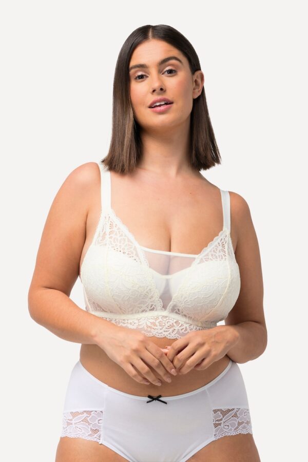Grote Maten Bralette, Dames, beige, Maat: 95A, Synthetische vezels/Elastaan, Ulla Popken
