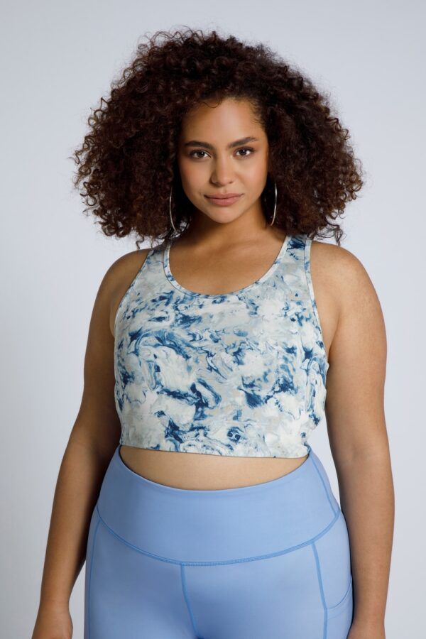 Grote Maten sportbeha, Dames, blauw, Maat: 42/44, Polyester/Elastaan, Studio Untold