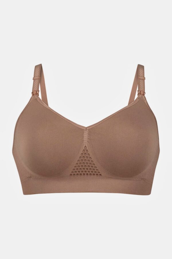 Grote Maten seamless voedingsbeha, Dames, bruin, Maat: 42/44, Synthetische vezels, Ulla Popken