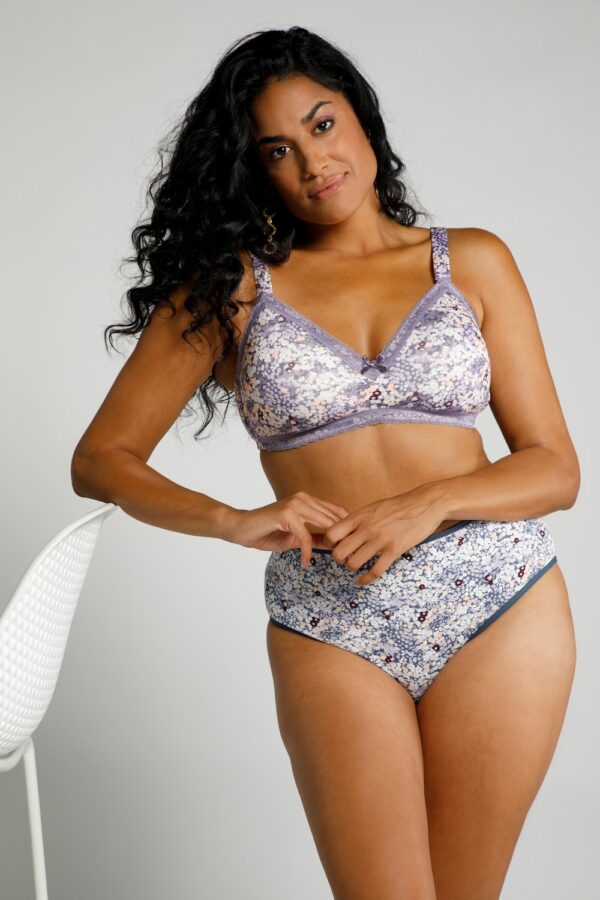 Grote Maten bralette, Dames, paars, Maat: 100D, Katoen, Ulla Popken