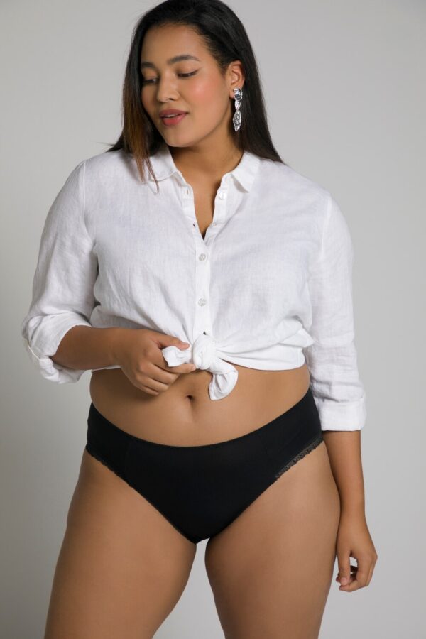 Grote Maten mesh slip, Dames, beige, Maat: 58/60, Katoen/Viscose/Synthetische vezels, Ulla Popken