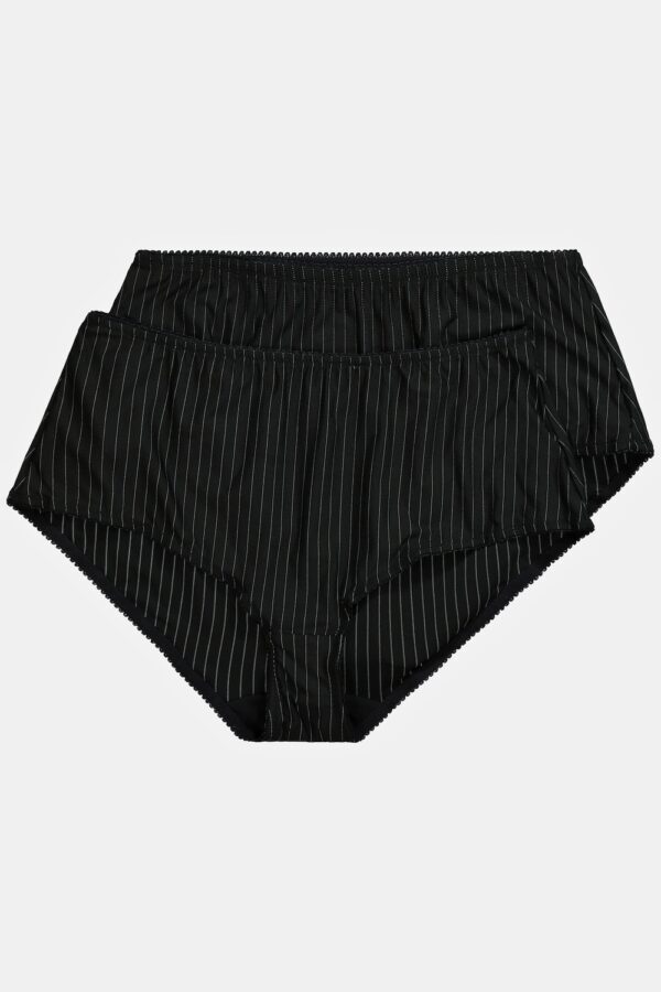 Grote Maten Midislips, Dames, zwart, Maat: 54/56, Katoen/Synthetische vezels, Ulla Popken