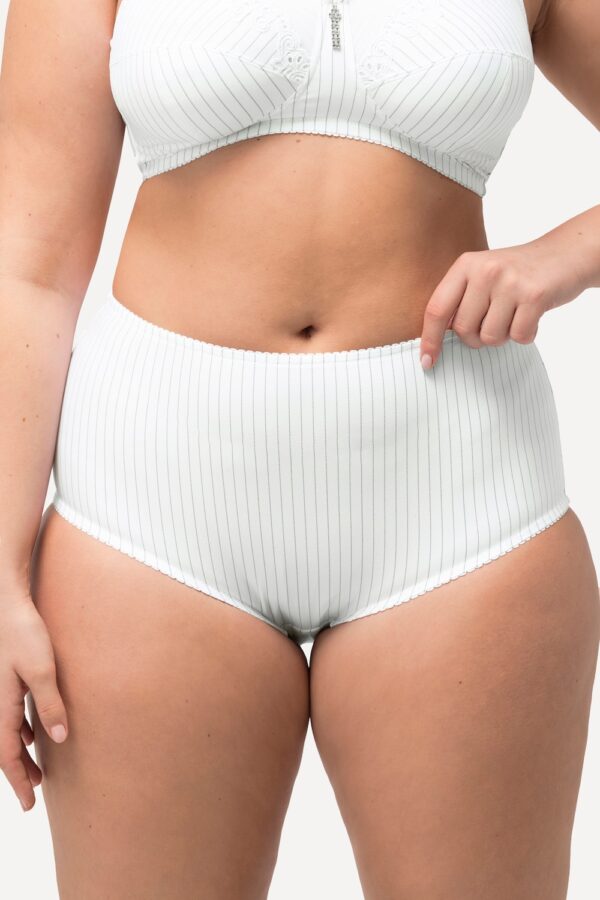 Grote Maten Midislips, Dames, wit, Maat: 42/44, Katoen/Synthetische vezels, Ulla Popken