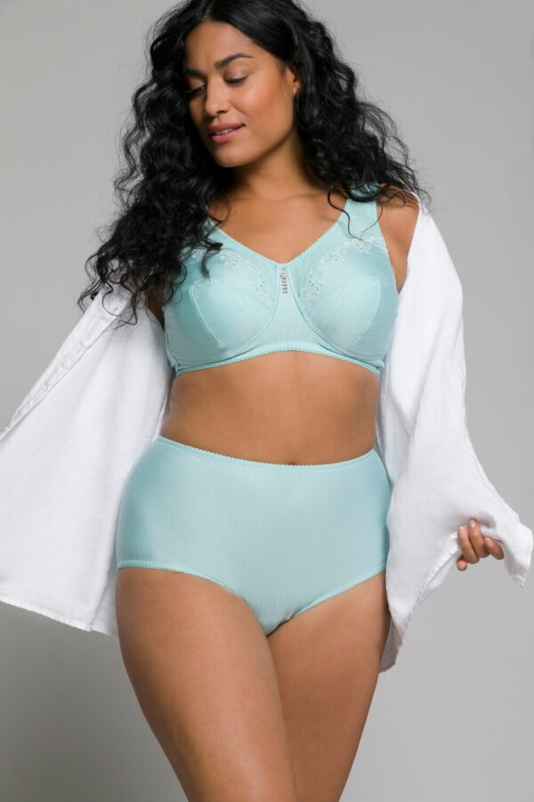 Grote Maten Midislips, Dames, turquoise, Maat: 54/56, Katoen/Synthetische vezels, Ulla Popken