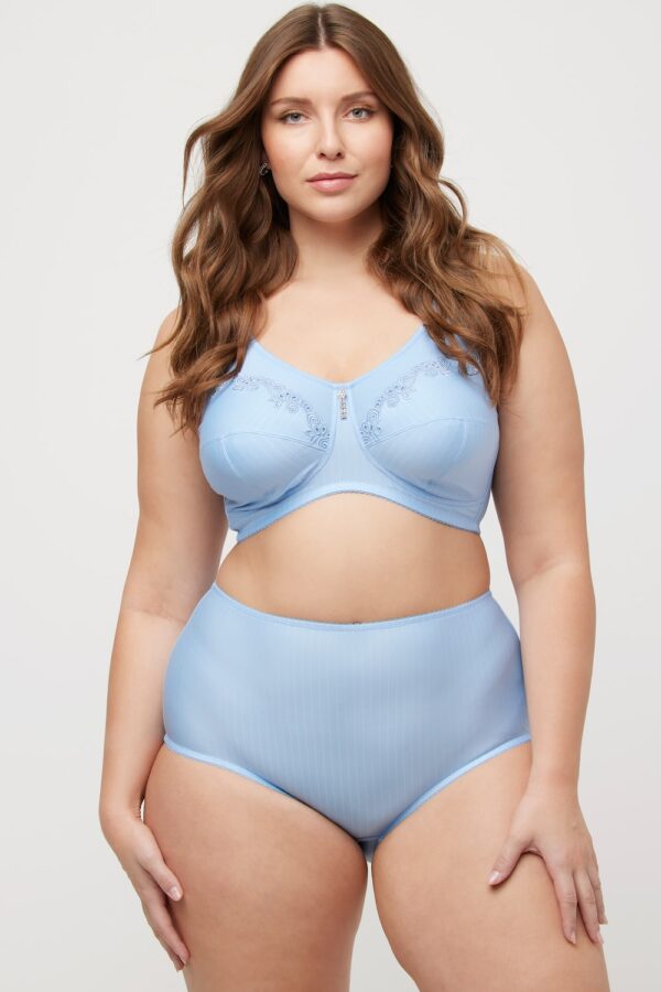 Grote Maten Midislips, Dames, blauw, Maat: 42/44, Katoen/Synthetische vezels, Ulla Popken