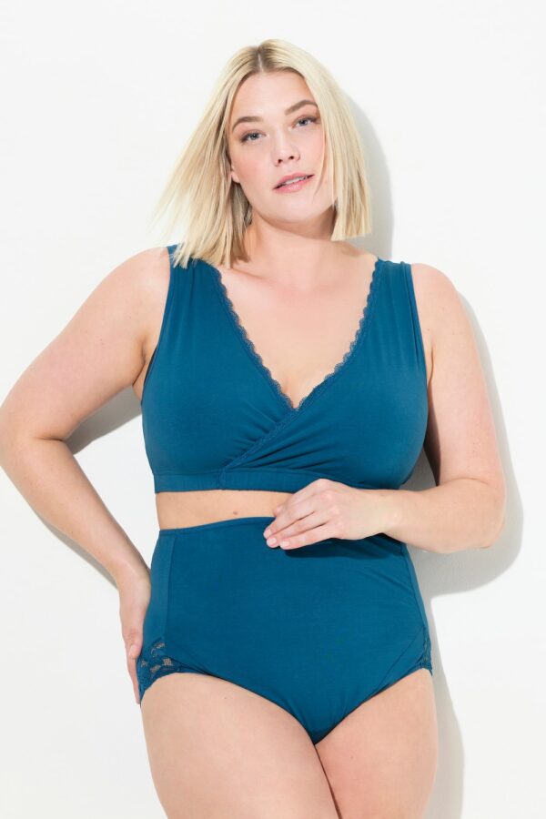 Grote Maten Bellieva tailleslip, Dames, turquoise, Maat: 66/68, Katoen, Ulla Popken