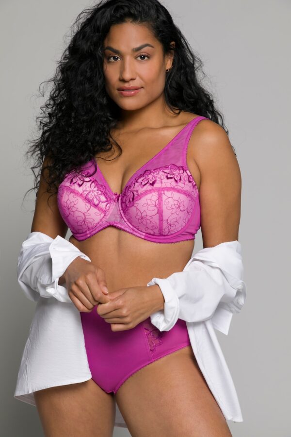 Grote Maten beugelbeha, Dames, roze, Maat: 90B, Synthetische vezels/Elastaan/Polyester, Ulla Popken