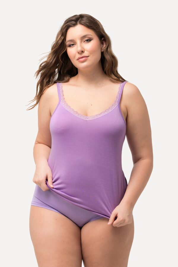 Grote Maten Vest, Dames, paars, Maat: 54/56, Viscose/Synthetische vezels/Elastaan, Ulla Popken