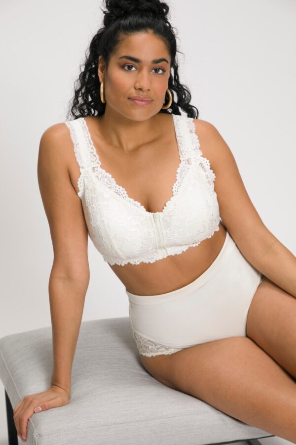 Grote Maten Bralette, Dames, groen, Maat: 90B, Katoen/Synthetische vezels/Elastaan, Ulla Popken