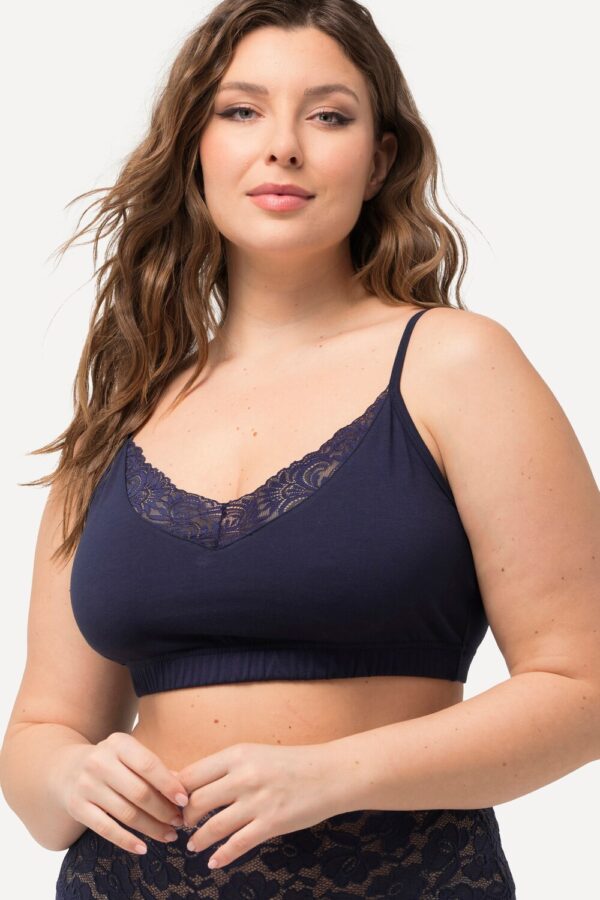 Grote Maten Bustiers, Dames, blauw, Maat: 42/44, Katoen/Synthetische vezels/Elastaan, Ulla Popken