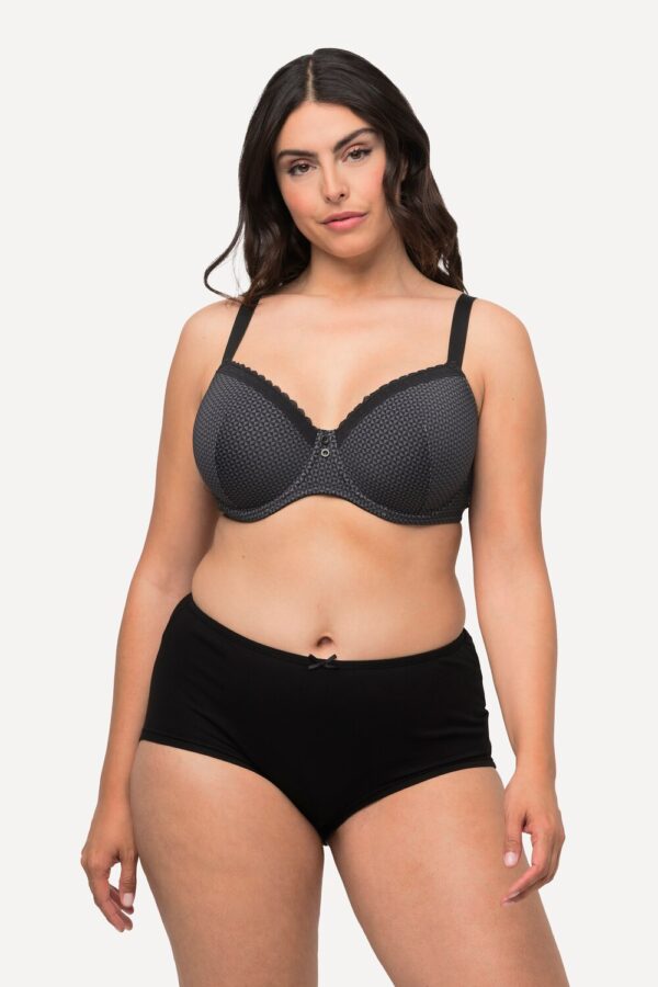 Grote Maten beugelbeha, Dames, zwart, Maat: 85B, Synthetische vezels/Elastaan, Ulla Popken