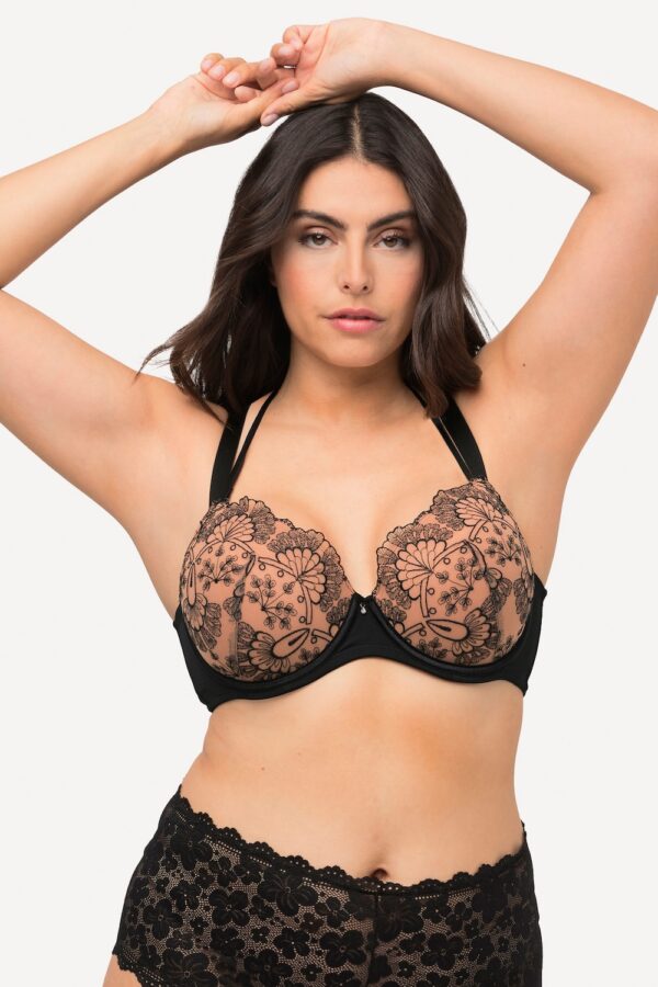 Grote Maten Beugelbeha, Dames, zwart, Maat: 95C, Synthetische vezels/Polyester/Elastaan, Ulla Popken