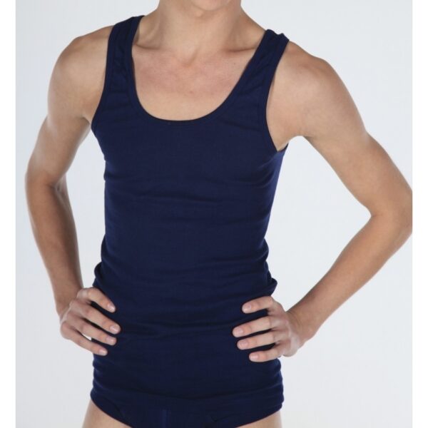 Beeren Hemd - 2x - navy blauw - 100% katoen - heren - singlet - ondergoed -