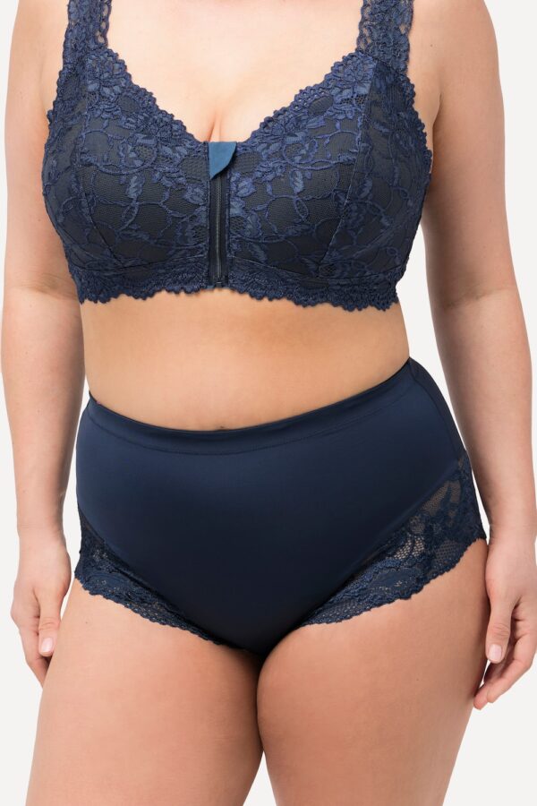 Grote Maten Midislip, Dames, blauw, Maat: 54/56, Katoen/Synthetische vezels/Elastaan, Ulla Popken