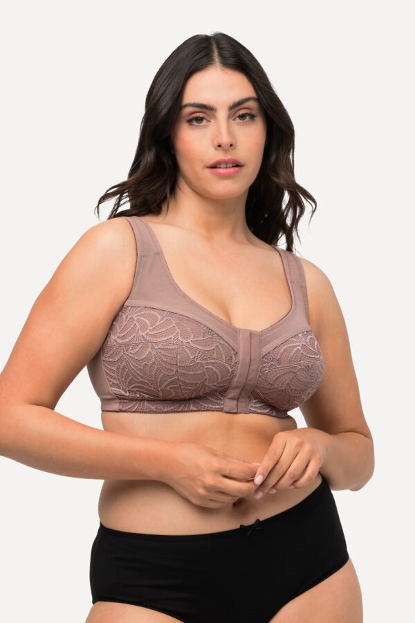 Grote Maten Steun beha, Dames, bruin, Maat: 85C, Synthetische vezels/Elastaan, Ulla Popken