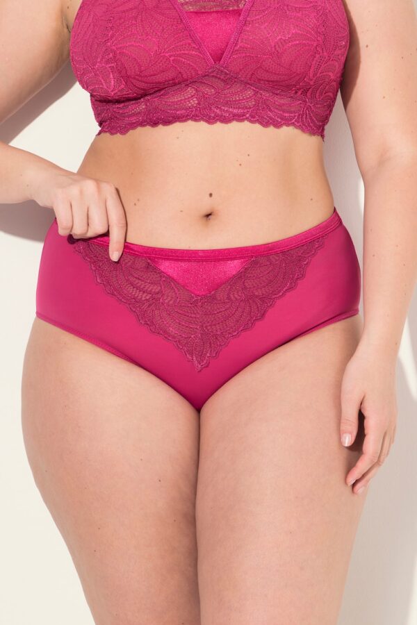 Grote Maten Maxislip, Dames, roze, Maat: 58/60, Katoen/Synthetische vezels/Elastaan, Ulla Popken