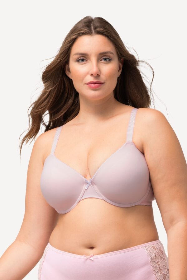 Grote Maten Beugel BH, Dames, roze, Maat: 95D, Synthetische vezels/Elastaan, Ulla Popken