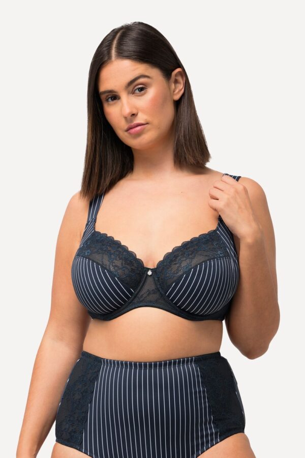 Grote Maten Beugelbeha, Dames, blauw, Maat: 95C, Synthetische vezels/Elastaan, Ulla Popken