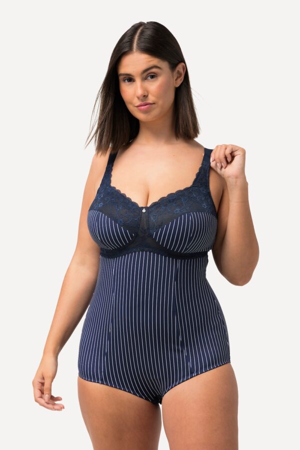 Grote Maten Shaping bodysuit, Dames, blauw, Maat: 95C, Katoen/Synthetische vezels/Elastaan, Ulla Popken