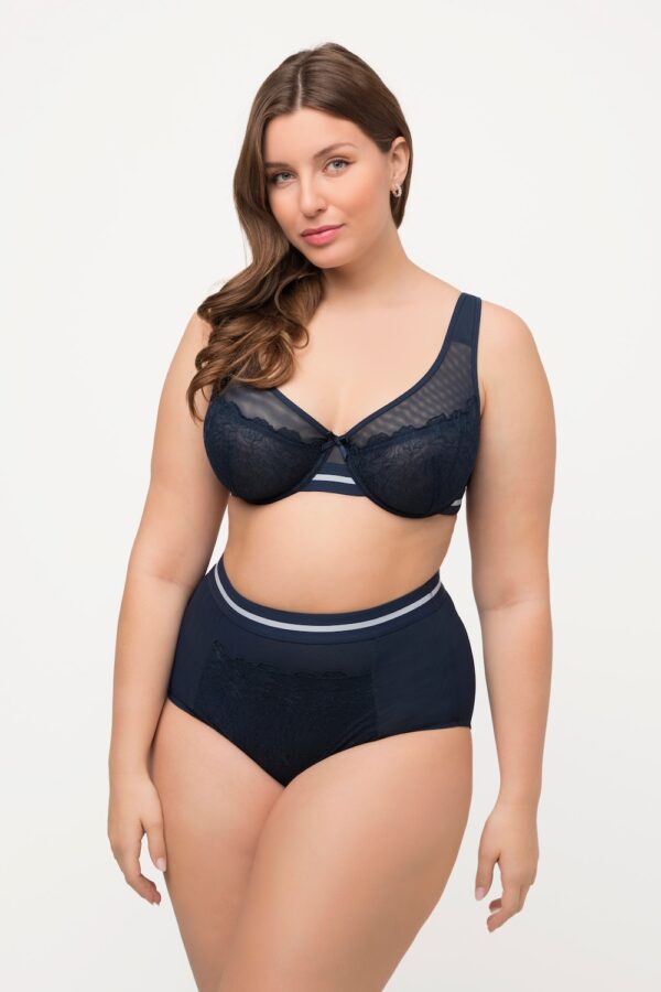 Grote Maten beugelbeha, Dames, blauw, Maat: 100C, Synthetische vezels/Elastaan/Polyester, Ulla Popken