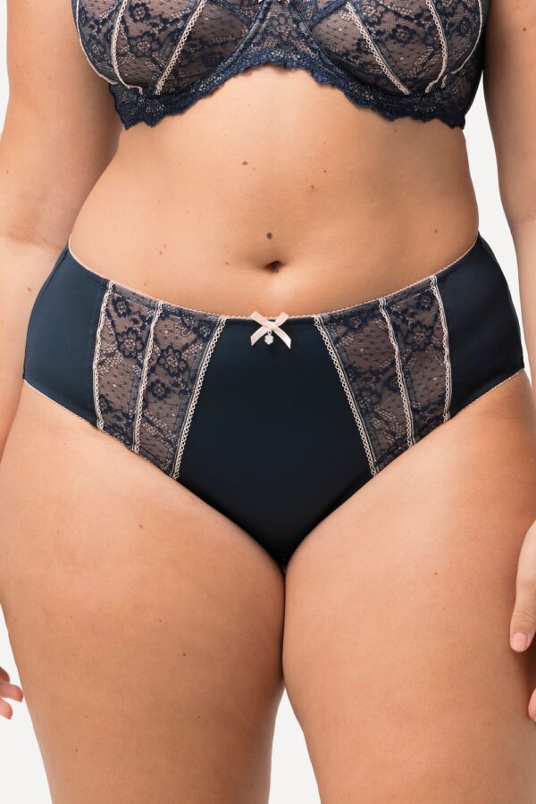 Grote Maten Midi-slip, Dames, blauw, Maat: 50/52, Katoen/Synthetische vezels/Elastaan, Ulla Popken